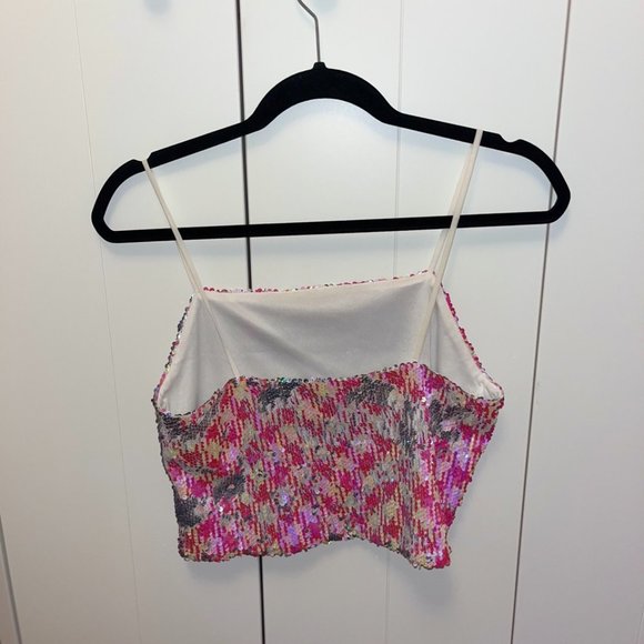 Topshop Sequin Tank Top - Picture 3 of 4